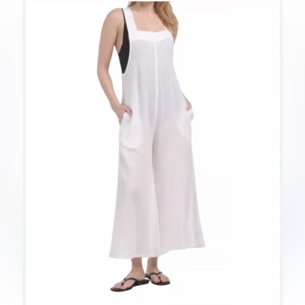 Haute‎ Hippie White Wide Leg Jumpsuit